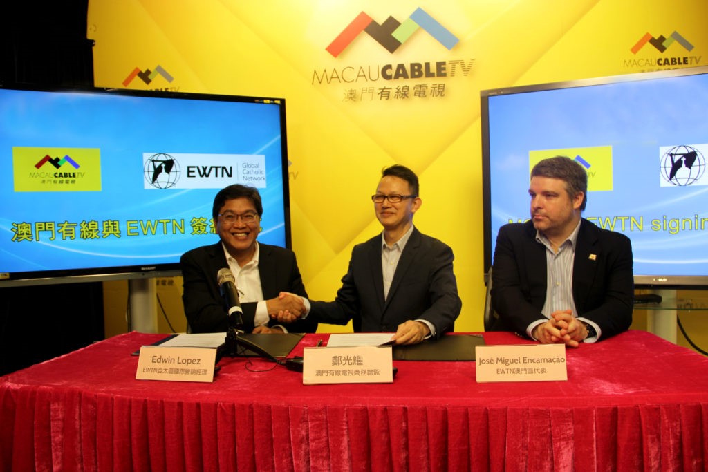 EWTN INICIOU AS TRANSMISSÕES NA TV CABO MACAU A 1 DE JULHO