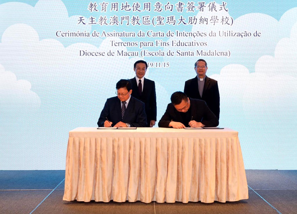 DIOCESE DE MACAU E DSEJ ASSINAM CARTA DE INTENÇÕES