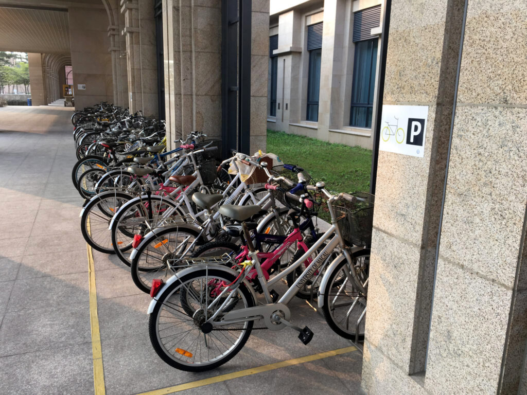 Não se deve andar de bicicleta de forma agressiva