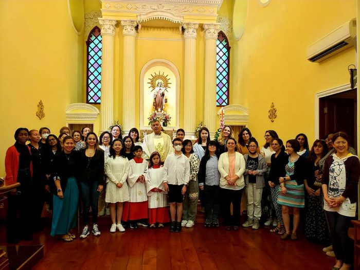 PROFISSÃO DE FÉ E BÊNÇÃO DAS MÃES, NO CARMO